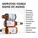 Vitamin C, Retinol, Hyaluronic Acid - 3 Pack Face Care Set - Eclat